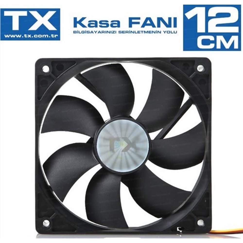 TX 12cm Siyah Sessiz Kasa Fanı TXCCF12BK