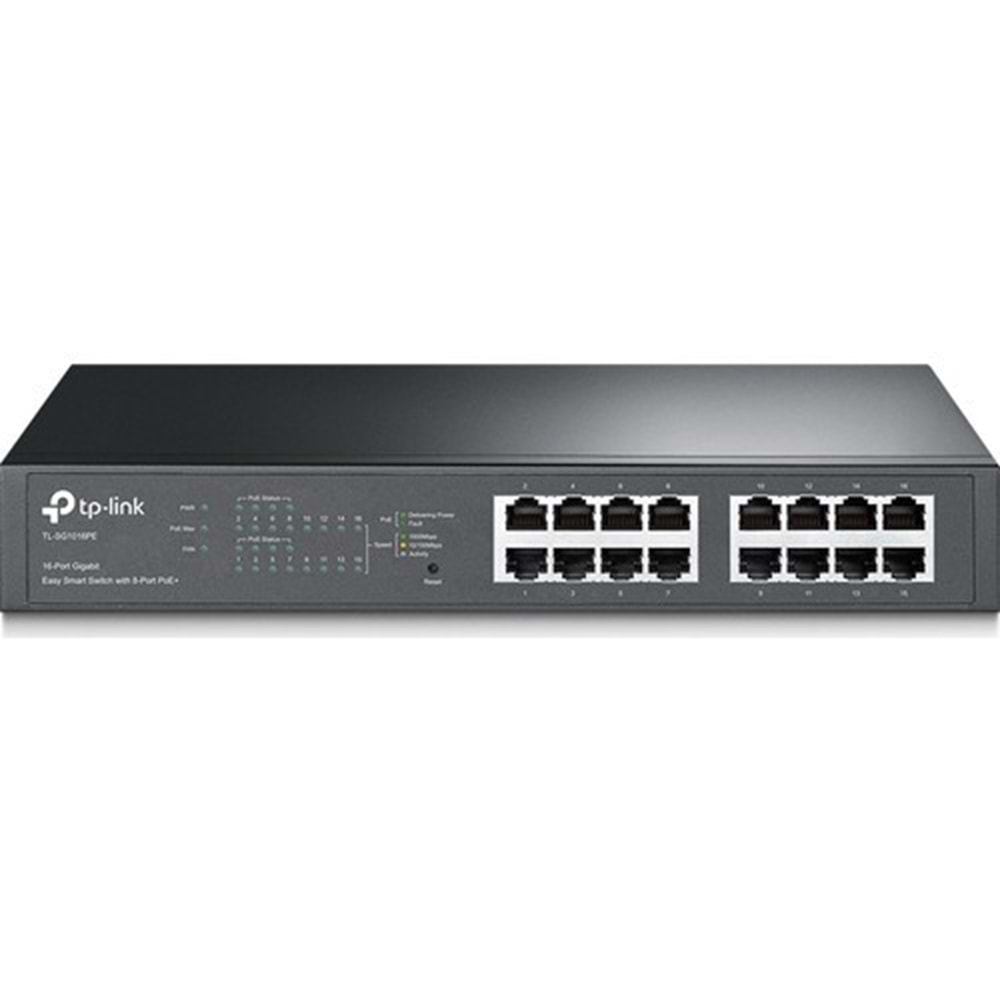 TP-Link TL-SG1016PE 16-Port Gigabit Easy Smart 8 Port PoE Switch