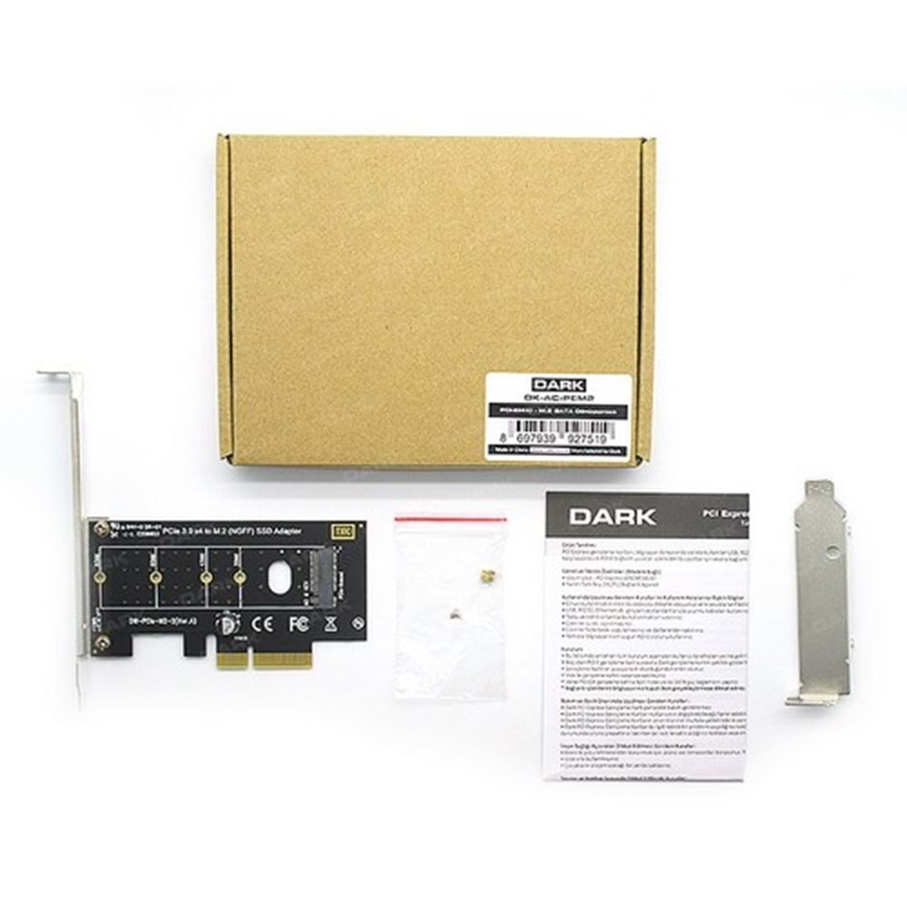 Dark PCI-E(4X) - M.2 SATA Dönüştürücü (DK-AC-PEM2)