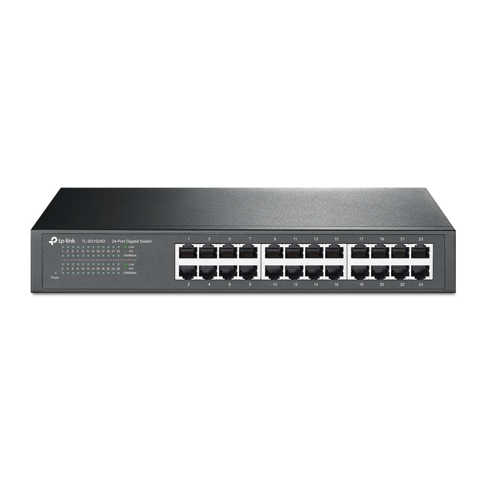 TP-Link TL-SG1024D 24 Port Gigabit Rackmount Metal Kasa
