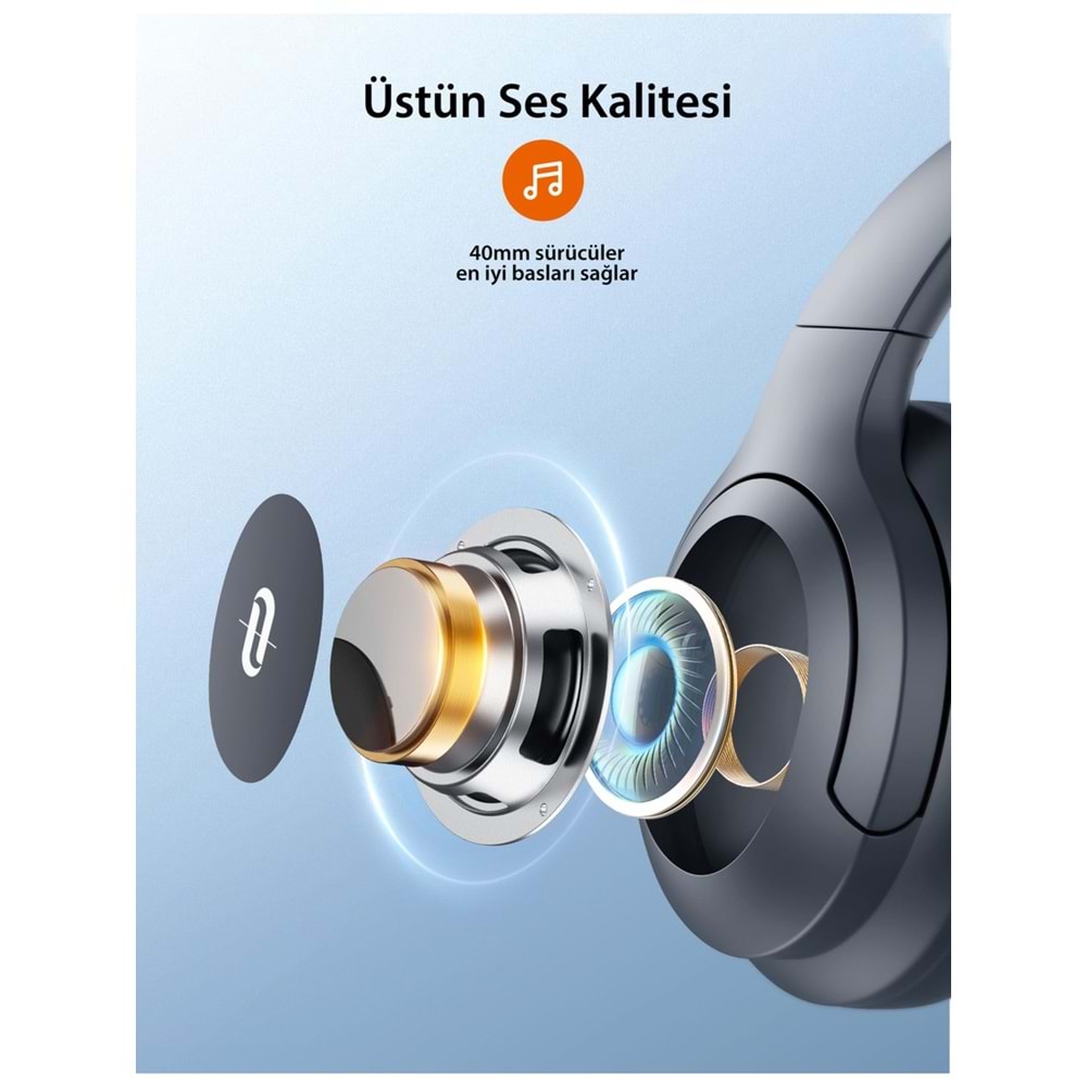 TAOTRONICS TTBH1121 Kablosuz Kulak Ustu Kulaklık Kırmızı