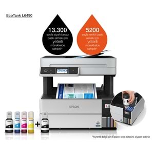 Epson Ecotank L6490 Yazıcı Tarayıcı Fotokopi Fax