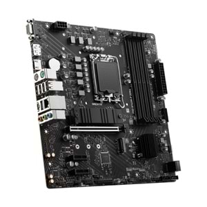 Msi Pro B760M-P DDR4 5333MHz 1XHDMI 1XDP 2XM.2 USB 3.2 ATX 1700P Anakart (12. ve 13. Nesil işlemci uyumlu)