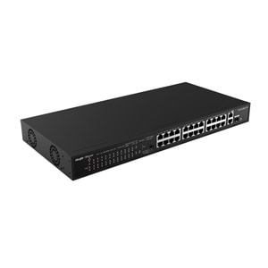 Ruijie RG-ES126S-P V2 24 10/100+2X1GB SFP Uplink 370W Poe Rackmount Switch
