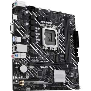 Asus Prime H610M-K DDR5 5600Mhz 1XVGA 1XHDMI 1XM.2 USB 3.2 Matx 1700P (13. VE 12.Nesil İşlemci Uyumlu)