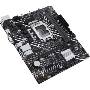 Asus Prime H610M-K DDR5 5600Mhz 1XVGA 1XHDMI 1XM.2 USB 3.2 Matx 1700P (13. VE 12.Nesil İşlemci Uyumlu)