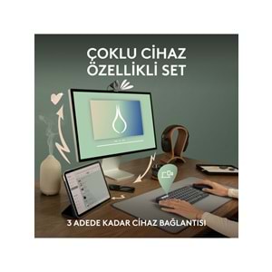 Logitech K380s Pebble Keys 2 BT Klavye Pembe
