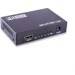 QPort Q-SPL4 Full HD 1 Giriş 4 Çıkışlı HDMI Splitter (Sinyal Çoğaltıcı)
