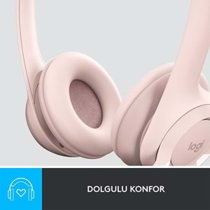 Logitech H390 Mikrofonlu Pembe Kulaklık 981-001281