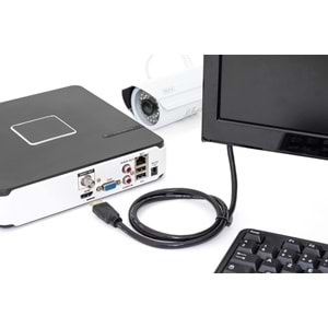 Digitus HDMI Kablo Altın Uçlu Siyah (30m)