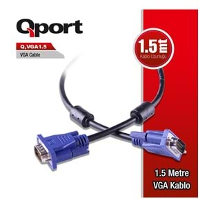 Qport 15 PİN VGA Kablo 5 MT