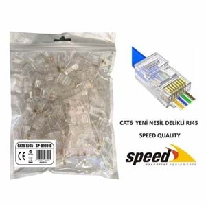 SPEED 100 Adet CAT6 RJ45 Konnektör