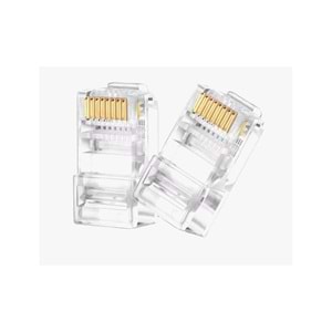 Speed SP U100 D CAT6 Yeni Nesil Delikli RJ45 Konnektör 100 Adet