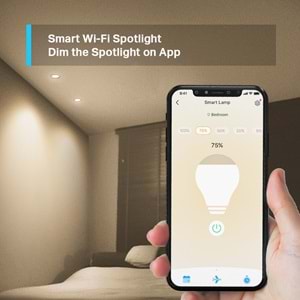 Tp-Link Tapo-L610 Akıllı Wi-Fi Spot Işığı Ayarlanabilir Parlaklık GU10 Taban Enerji Tasarruflu