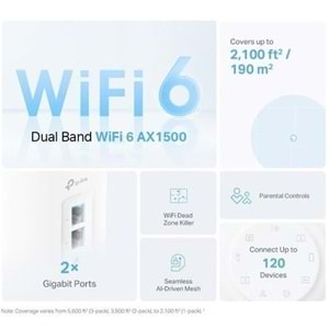 Tp-Link DECO-X10-2P AX1500 Whole Home Mesh Wi-Fi 6 System