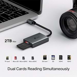 Tp-Link UA440C USB 3.0 Type-C, SD ve microSD, 4.0 Kart Okuyucu