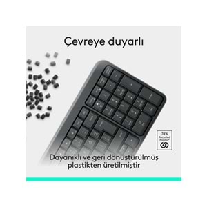Logitech K250 Kompakt Bluetooth Klavye Grafit