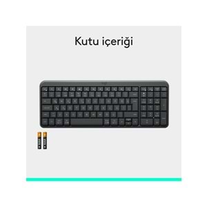 Logitech K250 Kompakt Bluetooth Klavye Grafit