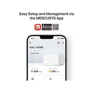 Tp-Link Mercusys Halo H25BE(2-pack) BE3600 Whole Home Mesh Wi-Fi 7 System (2 Ade