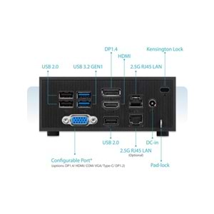 Asus Mini PC PN42-SN0285AV Intel Processor N100 4GB 128SSD M.2 W11PRO