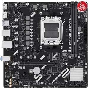 Asus PRIME A620AM-K 2xDDR5 1x M.2 DP HDMI AM5 Soket Anakart