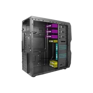 VENTO TA-K61 Mid Tower 550W 80+ Siyah ATX Kurumsal Kasa