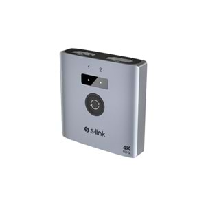 S-Link SL-LU602 2xHDMI 4K 60Hz Monitör Çoklayıcı (1PC-2Monitör veya 2PC- 1Monitör) Çift Yönlü Switch