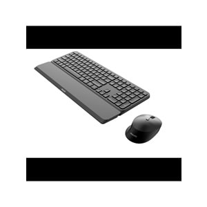 Philips SPT6607B Siyah Türkçe Q 2.4Ghz ve Bluetooth Kablosuz Bilek Destekli Multimedya Klavye Mouse Set