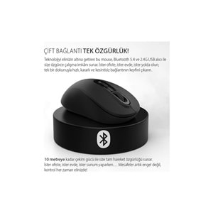 INCA IWM-288T Bluetooth + Wireless ERGONOMIC DESIGN SILENT MOUSE
