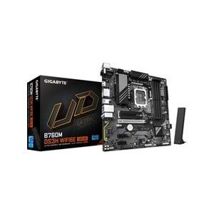 Gigabyte B760M-DS3HWF6EGEN5 B760M-DS3HWF6EGEN5 7600MHz OC DDR5 LGA1700 M.2 HDMI DP MicroATX Anakart