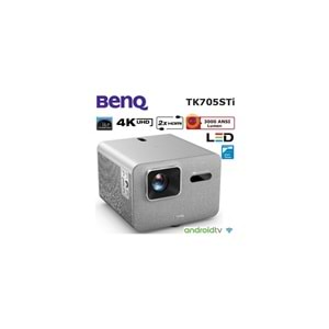 BenQ TK705STI 3000 ANSI 4K HDMI USB GoogleTV WiFi DLP LED HDRPro Kısa Mesafe Projektör