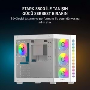 JAMES DONKEY STARK S800 4X ARGB WHITE Kasa 750W