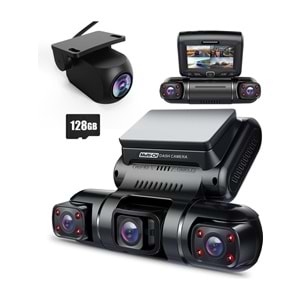 PRUVEEO D90-4CH FHD WI-FI GPS + 128GB SD Kart Kame