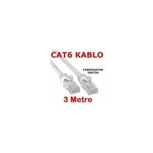 FLAXES FNK-603G CAT6 PATCH Kablo 3 METRE 23AWG