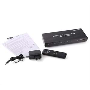 Dark Full HD 8 Giriş 1 Çıkışlı Uzaktan Kumandalı HDMI Switch (Seçici) (DK-HD-SW8X1)