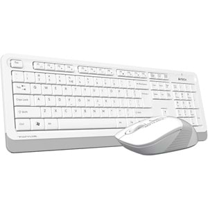 A4 Tech FG1010 2.4G FN-Multimedya Q Klavye+Optik Mouse 2000D Kablosuz Beyaz USB