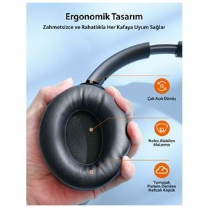TAOTRONICS TTBH1121 Kablosuz Kulak Ustu Kulaklık Kırmızı