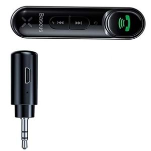 Baseus Wireless Bluetooth 5.0 3.5mm Jack Aux Araç Ses Aktarım Kiti Adeptör Wxqy-01