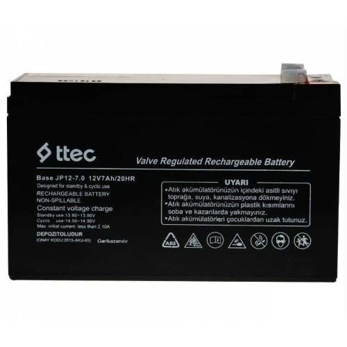 Ttec 12Vx7AH Base Bakımsız Kuru Akü
