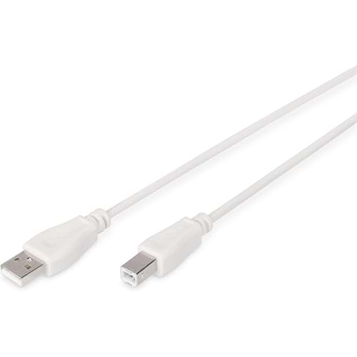 Digitus AK-300102-030-E 3 m. USB 2.0 Yazıcı Kablosu (Bej)