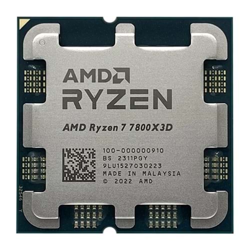 AMD RYZEN 7 7800X3D 4.2GHZ 96MB 120W AM5 TRAY Fansız İşlemci