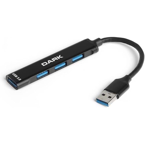 Dark DK-AC-USB310 Connect Master 4 Port 1XUSB 3.0 + 3XUSB 2.0 Alüminyum Kasa USB Çoklayıcı HUB