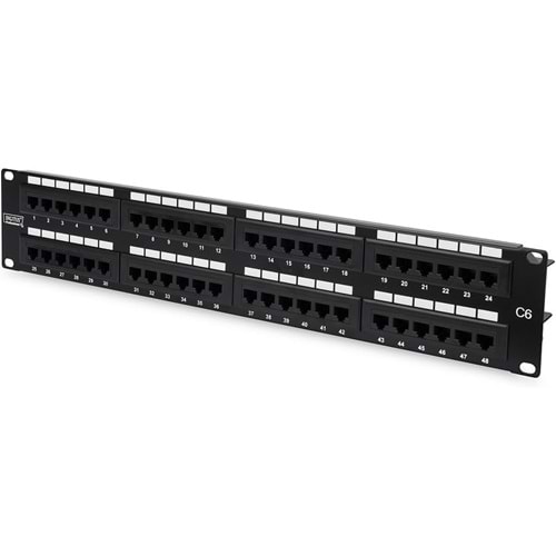 Digitus 48 Port Patch Panel Dolu Cat6 (DN-91648U)