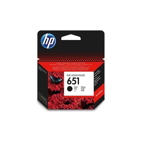 HP C2P10AE Siyah Mürekkep Kartuş (651)