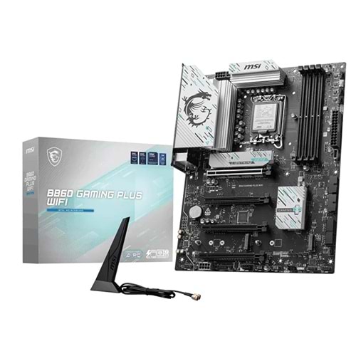 MSI B860 Gaming PLUS WIFI DDR5 8800MT/S 1XHDMI 1XDP 3XM.2 ATX 1851P