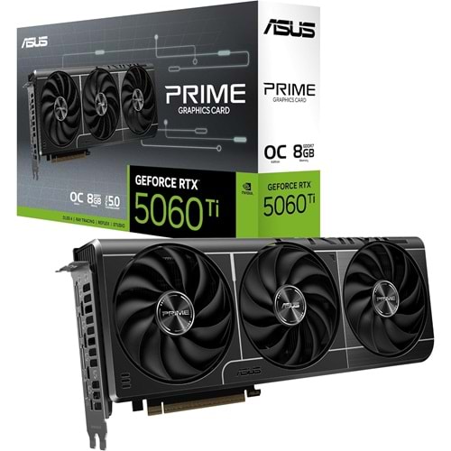Asus PRIME-RTX5060TI-8G 8GB 128Bit GDDR7 DP/HDMI PCI 5.0 Ekran Kartı