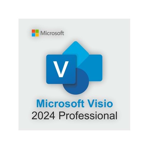 Microsoft Visio Professional 2024 – Gelişmiş Diyagram ve Akış Şeması Aracı ESD (EP2-07110)