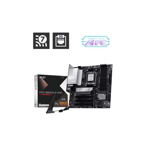 MSI Pro B850M-P Wifi AM5 D5 Hdmi Dp Type-C