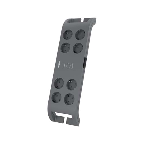 Philips SPN3180A/62 8 Soket Akım Korumalı Priz 900 Joules 2Mt Kablo (Gri)