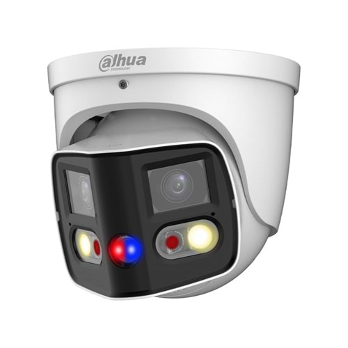 Dahua IPC-PDW3849-A180-AS-PV 2X4MP 2.8mm Lens H265+ 25Mt Dahili Mikrofon TiOC Duo Süper Geniş Açı